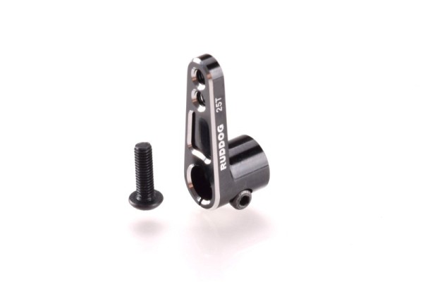 Aluminium Offset Servo Horn 25 Zähne schwarz, mit Klemmschr.