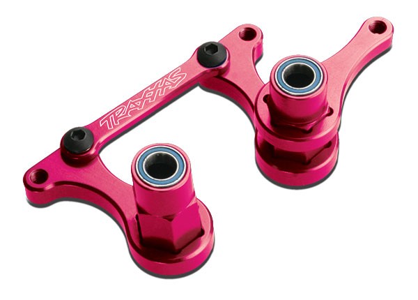 Lenkungsteile Alu pink
