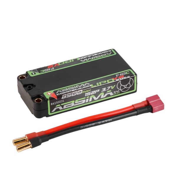 3.7V 8500mAh 140C 1S2P HC (5mm/T-Stecker) Comp. Shorty LiPo