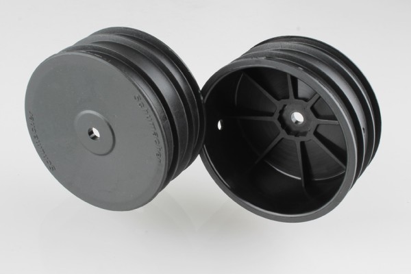 1:10 4WD Frontfelgen schwarz 12mm 2,2", Schumacher