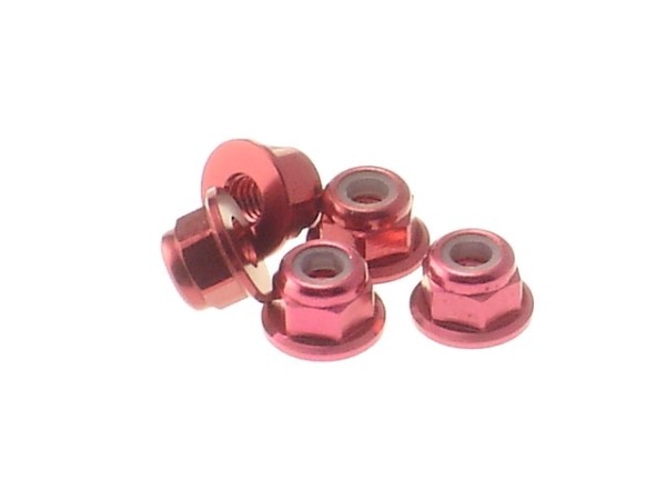 Stoppmutter M3 Alu [Red] ( 5 pcs)