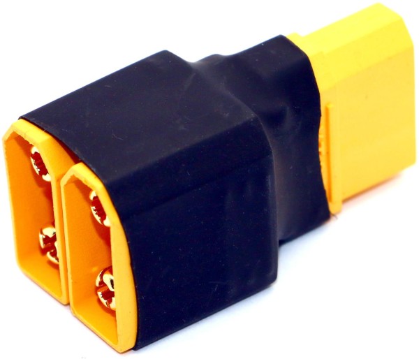 Parallel-Adapter XT90 (Addiert Kapazität beider Akkus)