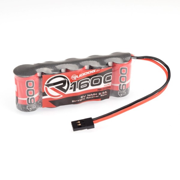 6V 1600mAh NiMH Straight Empfängerakku (JR)
