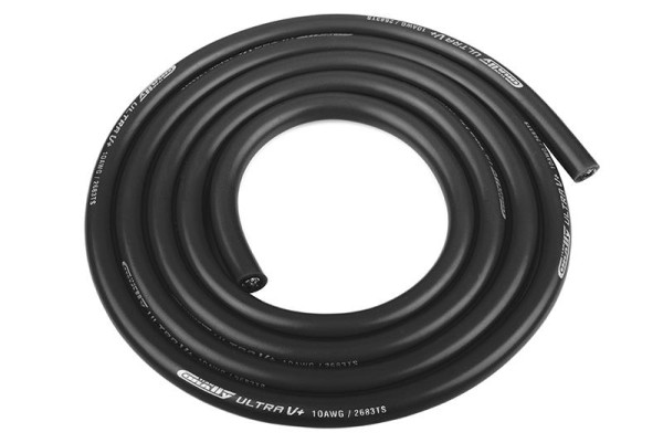 Silikonkabel 5,26mm² (10AWG) Schwarz - Extrem hochflexibel -