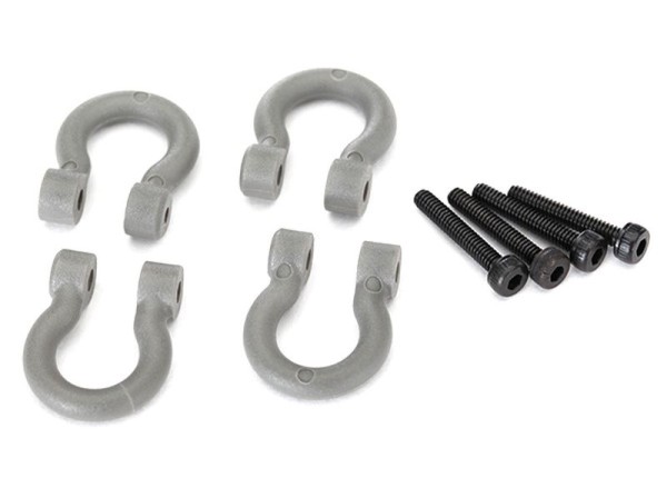 Bumper D-Rings, grey (v/h) 2.0x12 CS (4)