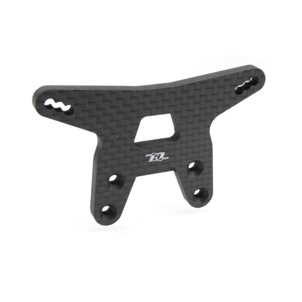 Asso B7 LCG LCG Dämpferbrücke vorne, Carbon (für High-Grip Strecken)