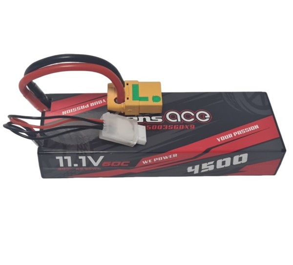 11,1V 4500mAh 60C (h25mm) Hardcase LiPo, (mit Anti-Spark Stecker, ohne Verpackung)