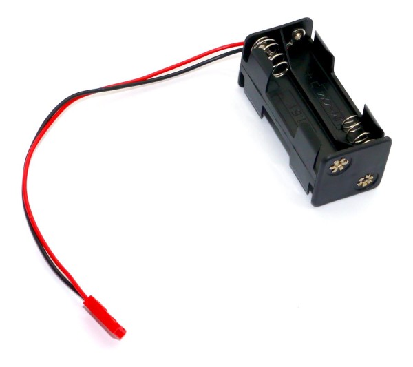 Batteriehalterung für 4 AAA Zellen "Würfel" (BEC Stecker)