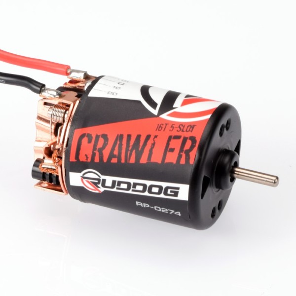RUDDOG Crawler 16T 5-Slot Brushed Motor