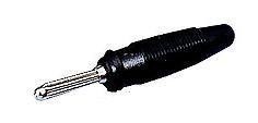 Büschelstecker Ø4 mm schwarz