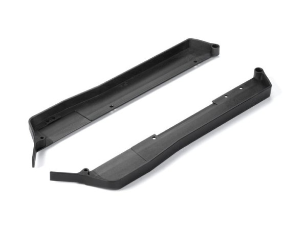 Composite Chassis Side Guards L+R - Narrow Front - V2 - Graphite