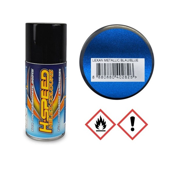 Lexanfarbe "Metallic blau" 150ml