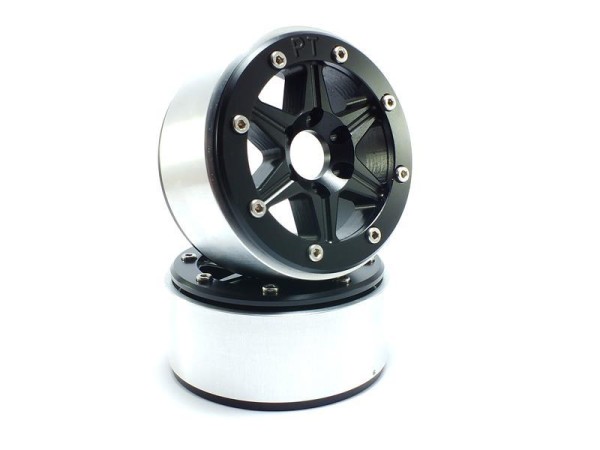 METSAFIL 1.9" SIXSTAR schwarz/schwarz Beadlock-Felgen