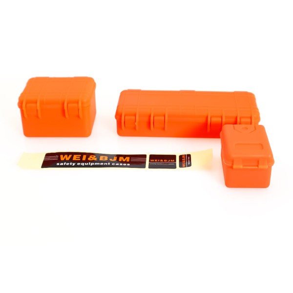 Werkzeug- und Zubehörboxen Set orange (Dekor)