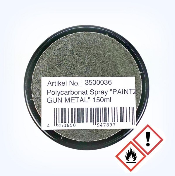 Lexanfarbe "GUN METAL" 150ml