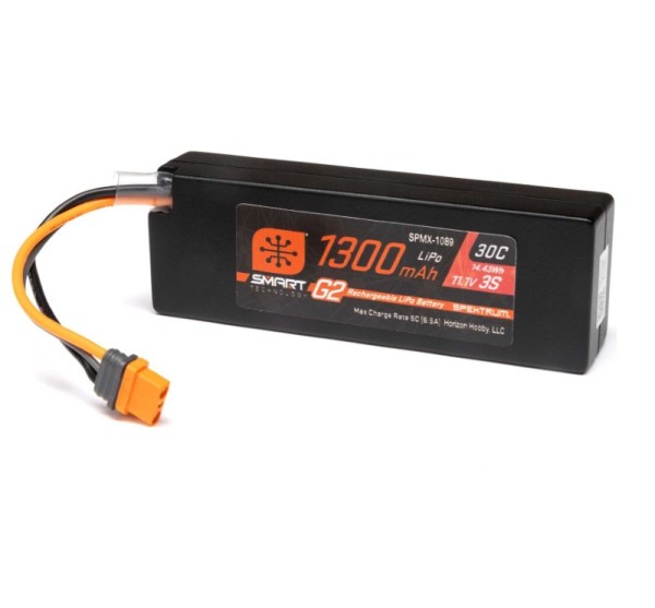 11,1V 1300mAh 3S 30C G2 Smart LiPo IC2