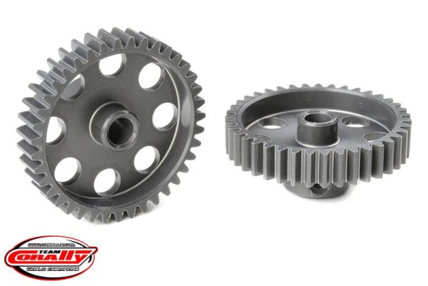 Motorritzel ALU 48dp 39Z Ø3,17mm Welle, AL7075 hart eloxiert