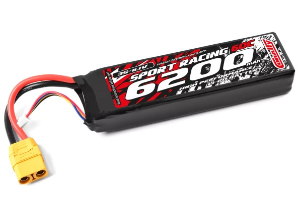 11,1V 6200mAh 60C XT90 LiPo, Team Corally