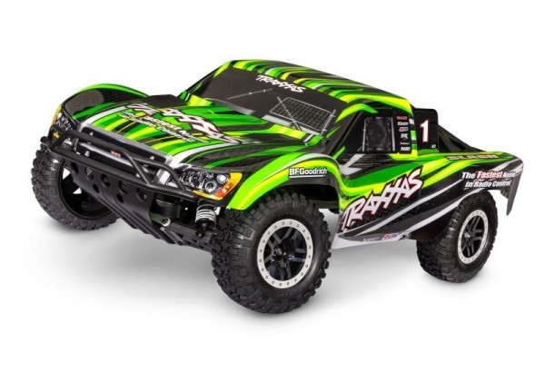 TRAXXAS Slash HD 2WD RTR grün (mit Akku und 4A USB Lader)