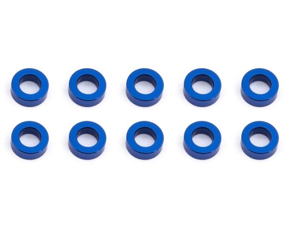 Unterlegscheiben 3 x 5.5 x 2 mm, Alu, blau