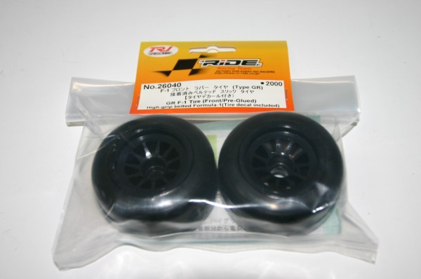 F1 Front Rubber Slick Tires GR Compound 61mm Asphalt
