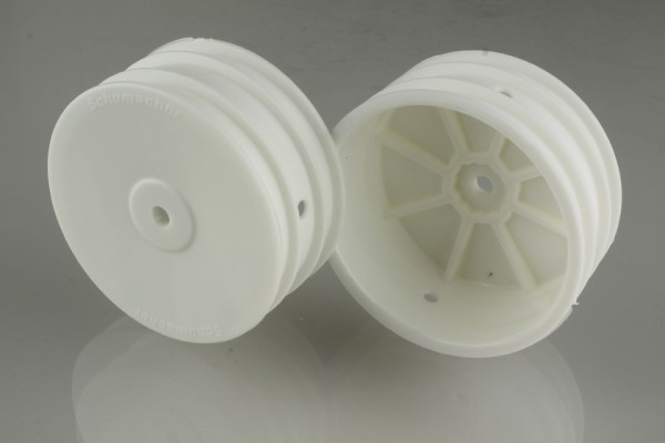 1:10 4WD Frontfelgen weiß 12mm 2,2", Schumacher