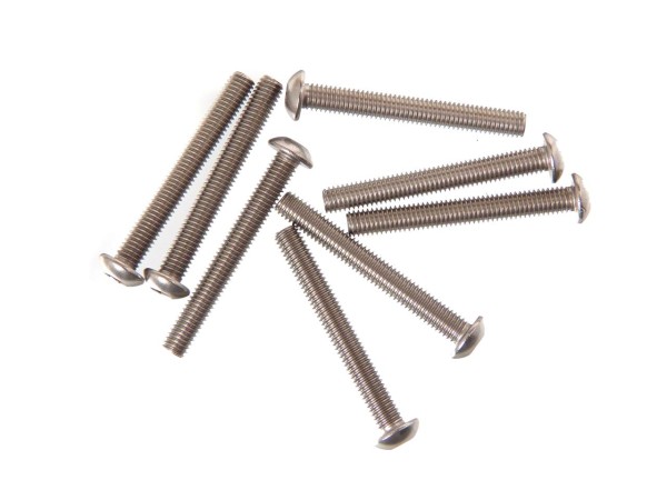Schraube M3x25 Flachkopf Titan (8)