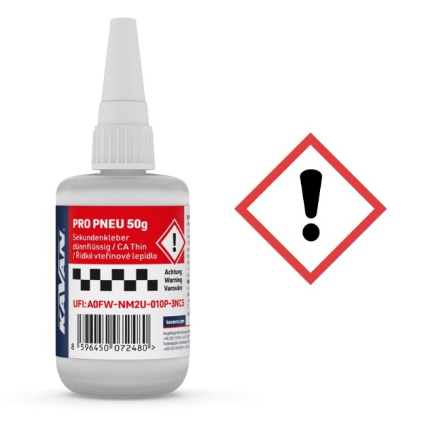 Reifenkleber (rot) dünnflüssig KAVAN PRO (50g)