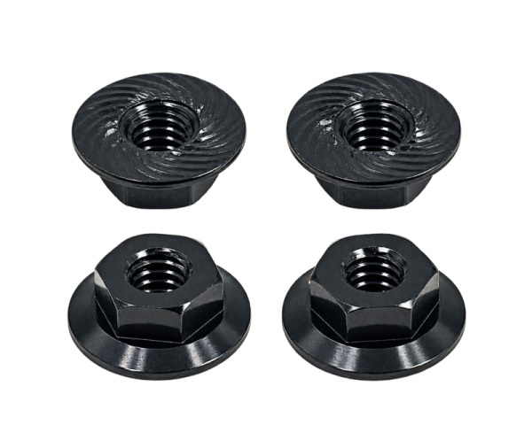 Aluminium-Flanschmutter 4 mm, flach