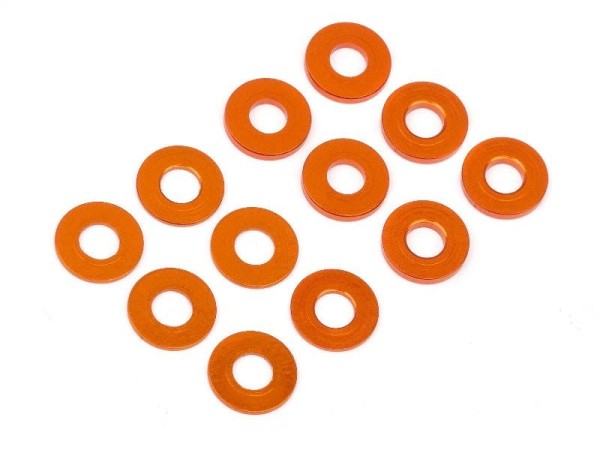 Scheiben Set 3 x 7mm (0.5mm/1.0mm) orange (6St)