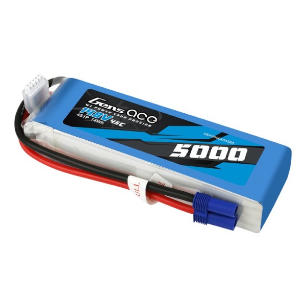 14,8V 5000mAh 45C LiPo, GensAce
