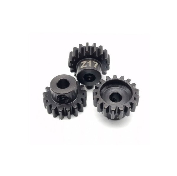 Motorritzel Modul 1 17Z, Stahl gehärtet, 5mm (1 St), RC-Project
