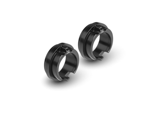 X4 Alu Adjustment Ball-Bearing Hub For Uni Bulkheads - Black (2)
