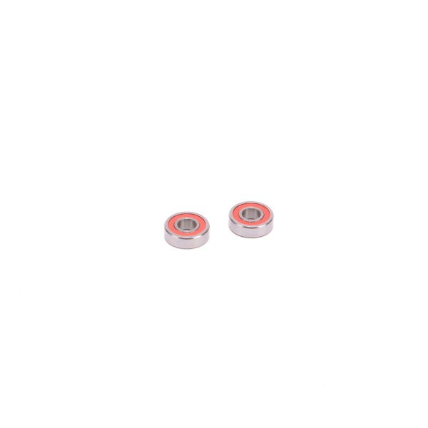 Kugellager - 5x13x4 mm - rote Dichtscheiben (2)