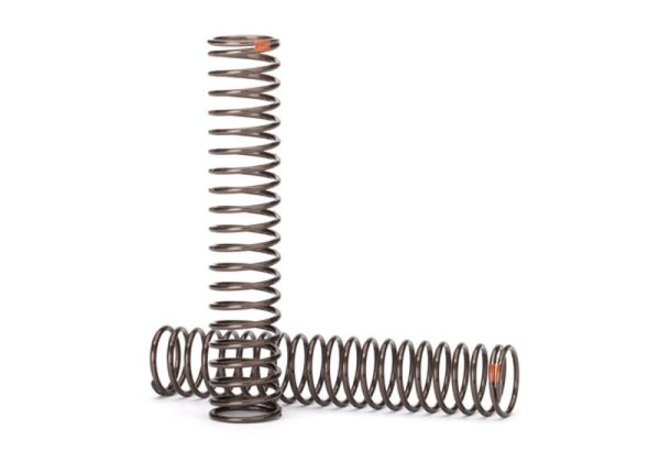 Dämpfer-Feder lang (Natur Finish) GS 0.39 rate, Str. orange