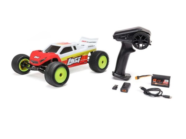 LOSI Mini-T 2.0 V2 1:18 Brushless RTR Truck Rot/Weiß