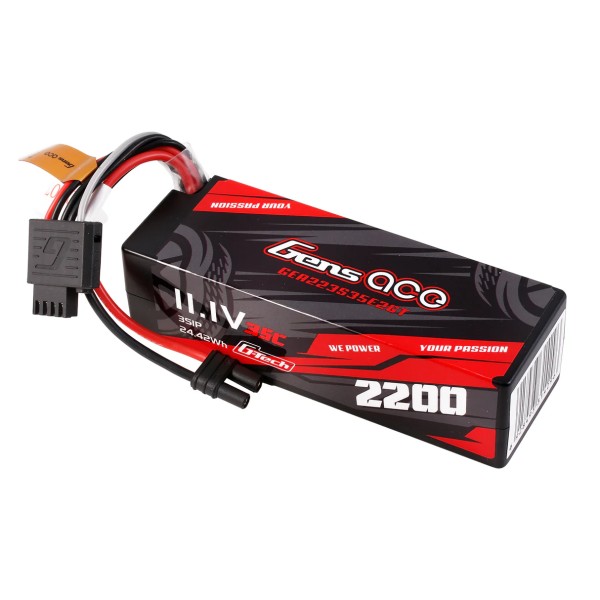 11,1V 2200mah 35C G-Tech LiPo IEC2 f. ARRMA Mojave Grom, GensAce