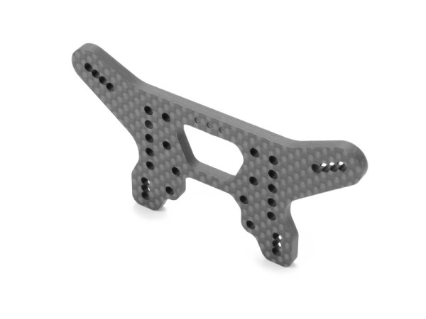 XB4 Dämpferbrücke hinten Kohlefaser HS Bulkhead, 3-Dots