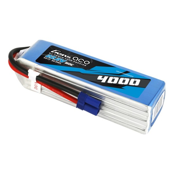 22,2V 4000mAh 60C LiPo EC5, GensAce