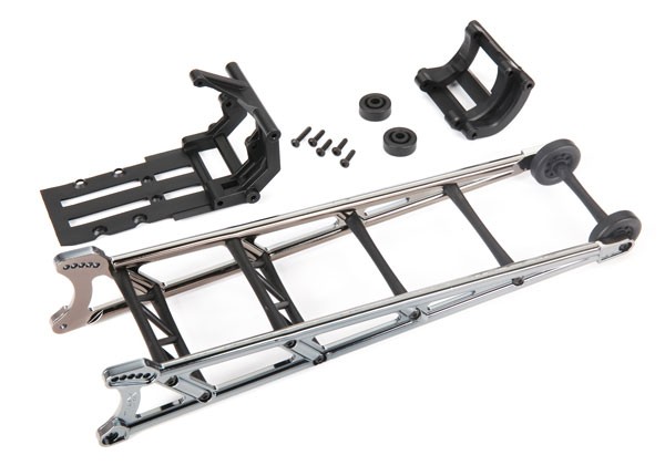 Wheelie bar schwarz-chrome