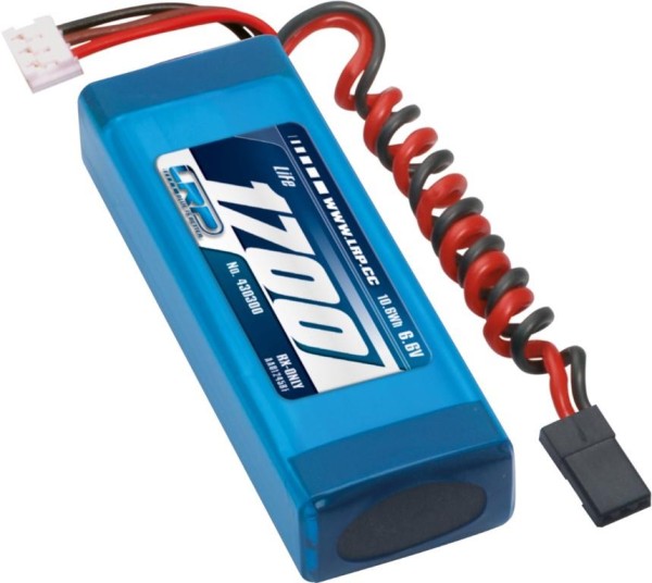 6,6V 1700mAh LiFe RX Straight Empfängerakku JR/XH, LRP