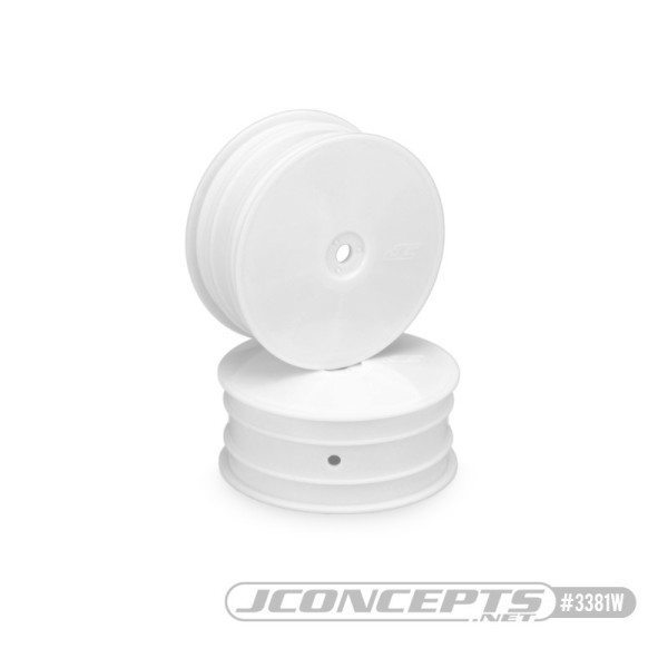 1:10 4WD Frontfelgen 12mm "Mono" weiß, JConcepts