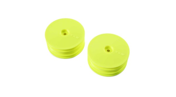1:10 4WD Felge vorne 12mm, gelb (2) TLR 22X-4