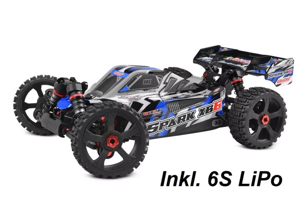 Corally Spark XB-6 6S Combo Buggy RTR blau