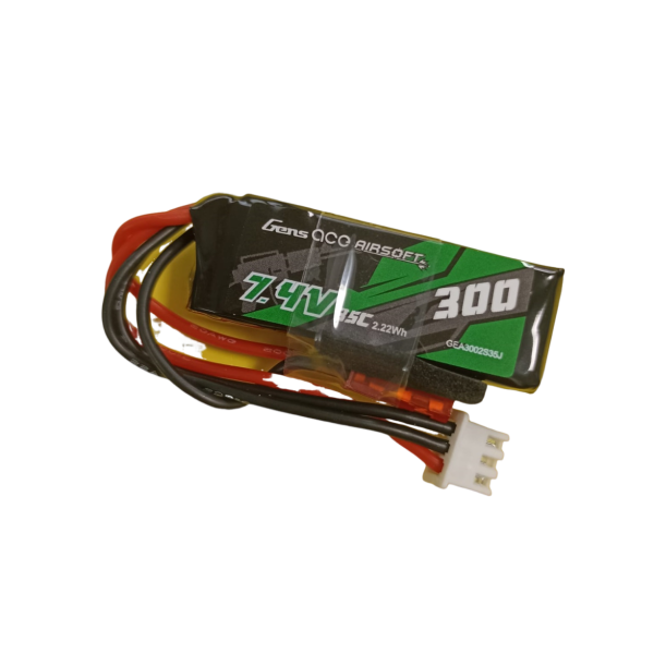 Airsoft LiPo 7,4V 300mAh 35C BEC, GensAce