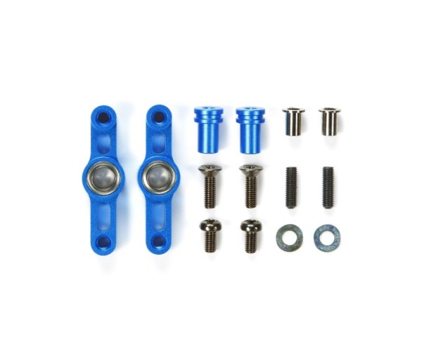 TT-02 Alu Lenkhebel-Set Blau