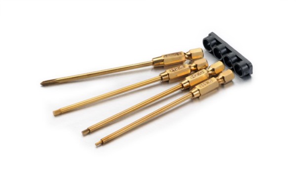 Bit Set 1,5, 2,0, 2,5mm & PH3 Titanium , Absima