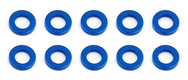 Unterlegscheiben 3 x 5.5 x 1 mm, Alu, blau