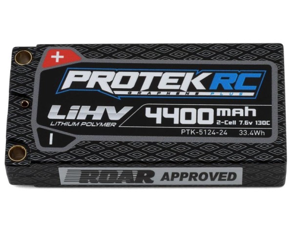 7,6V 4400mAh 130C (h18,3mm) Low IR Ultra LCG Shorty LiPo, ProTek