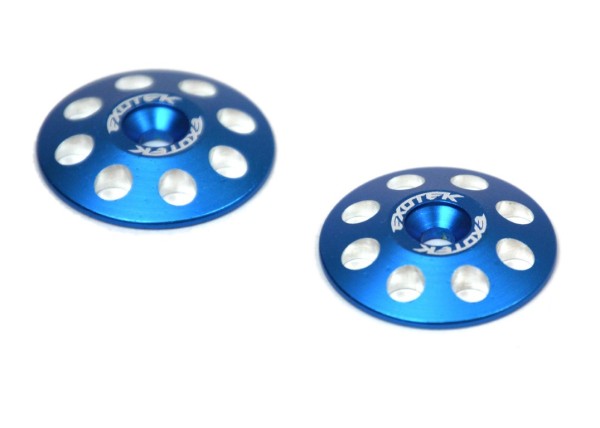 Heckspoilerscheiben 1:8 22mm blau (2), EXOTEK